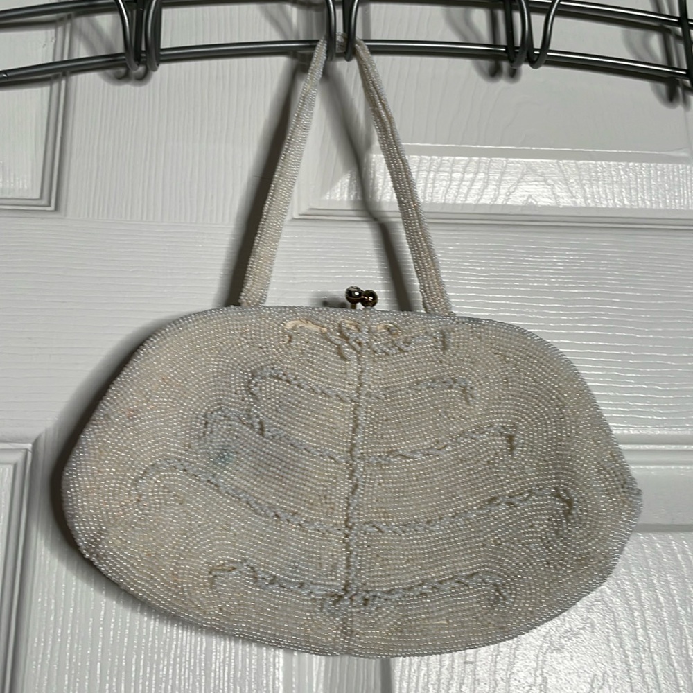 Vintage beaded mini handbag